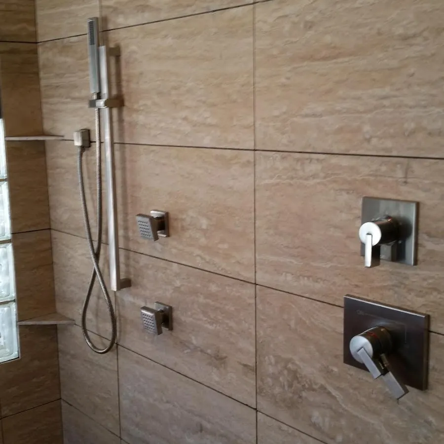 Shower fixture installation for Water Heater Replacement in Argyle